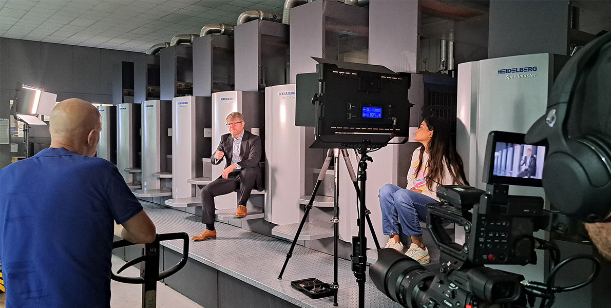 Incodia host exciting shoot day with Heidelberg UK and Cloud Moves TV